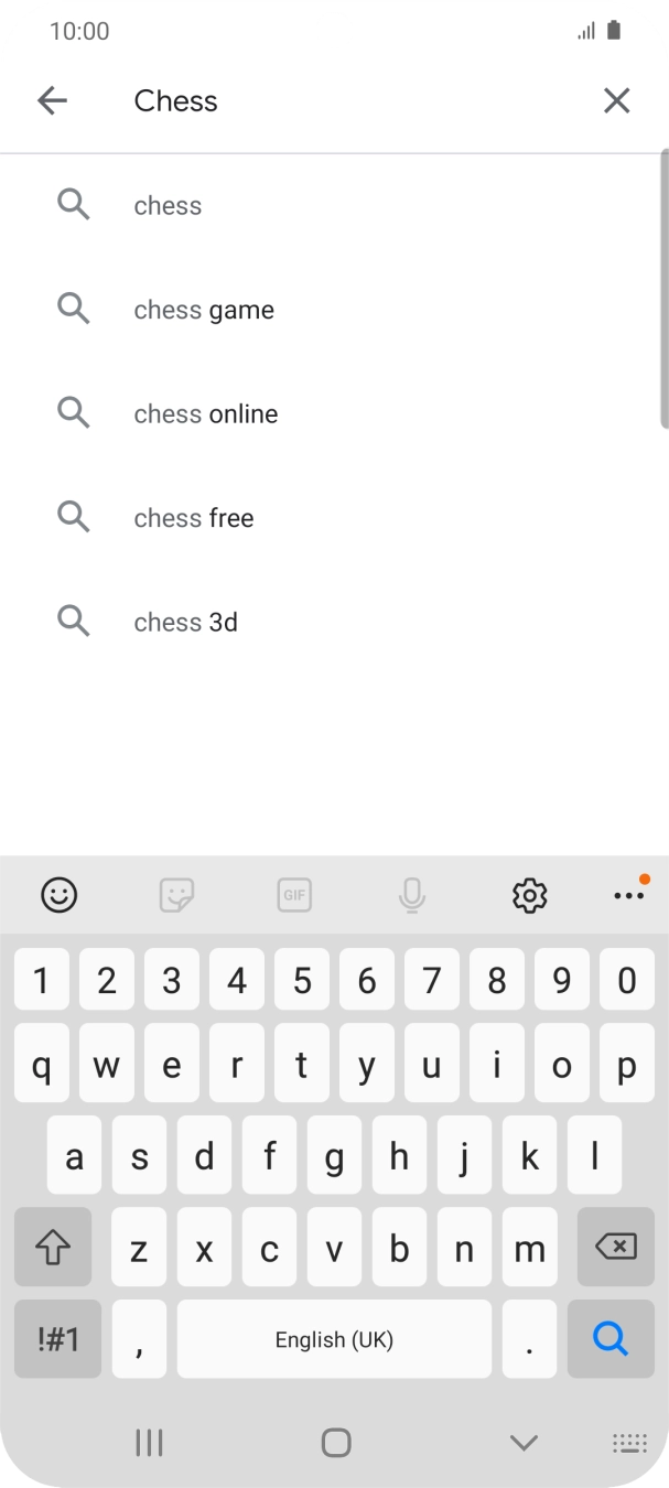 Key in the name or subject of the required app and press the search icon. Key in the name or subject of the required app and press the search icon.