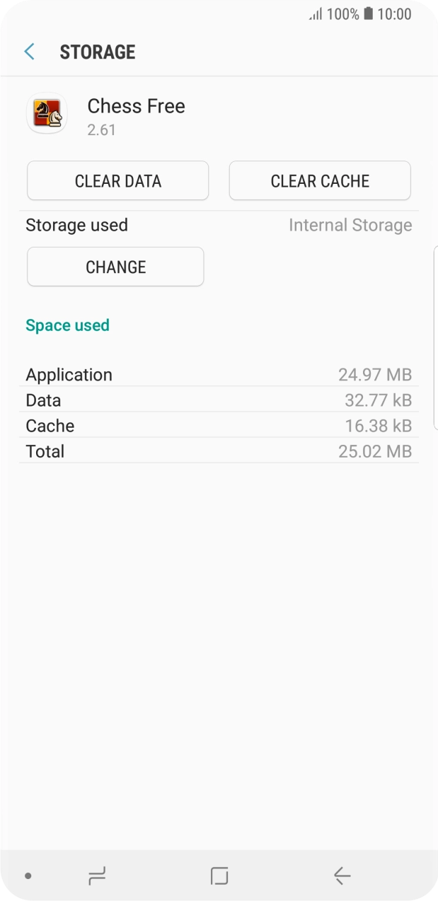 Press CLEAR CACHE.