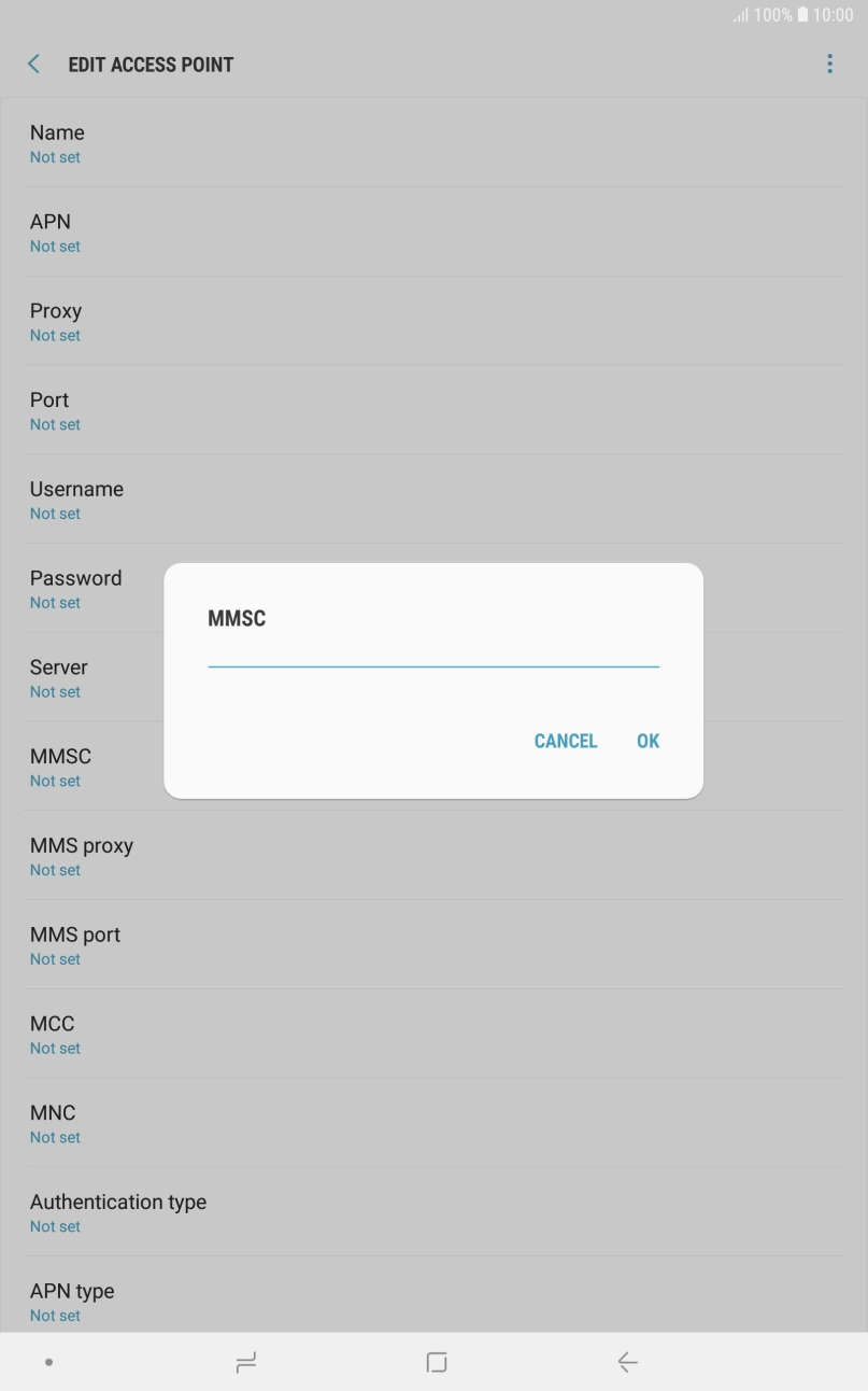 Key in http://mmsc.mms.o2.co.uk:8002 and press OK. Key in http://mmsc.mms.o2.co.uk:8002 and press OK.