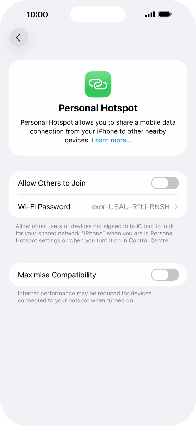 Press Wi-Fi Password and key in the required password. Press Wi-Fi Password and key in the required password.