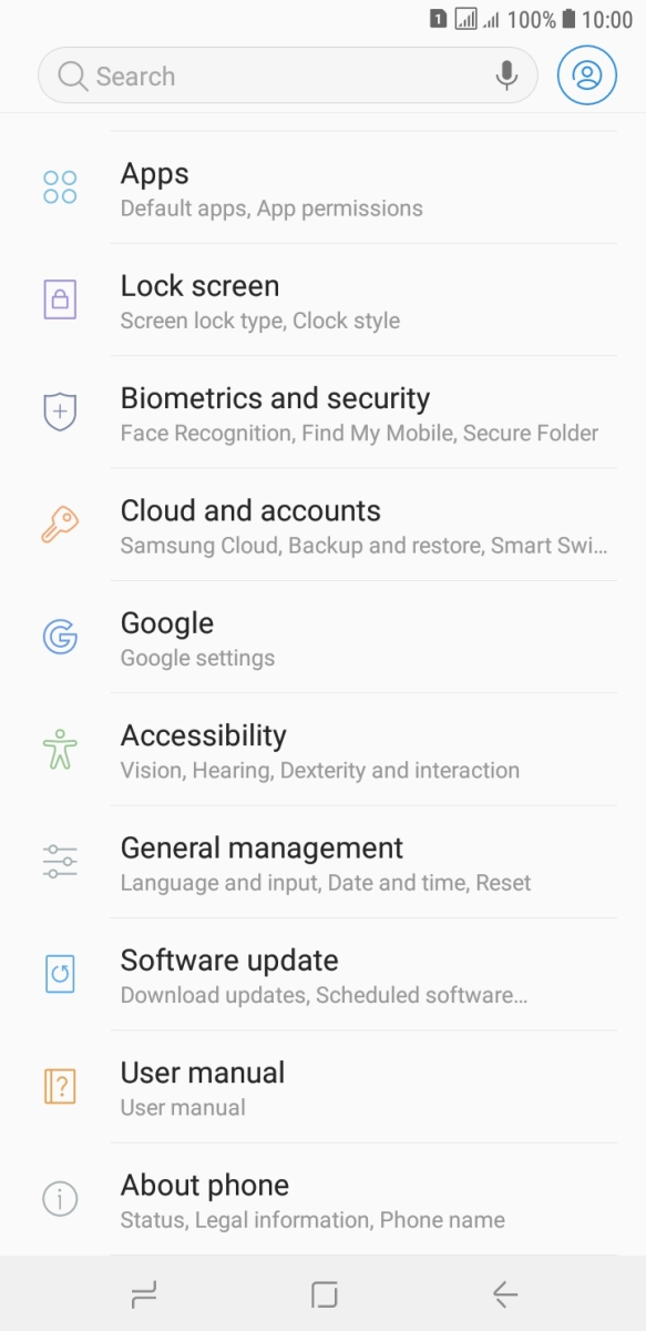Press Software update. Press Software update.