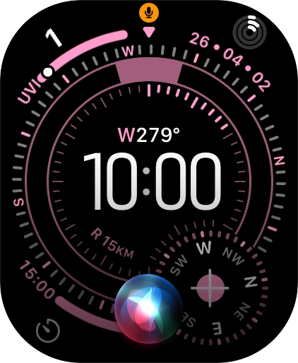 Press and hold the Digital Crown to turn on Siri. Press and hold the Digital Crown to turn on Siri.