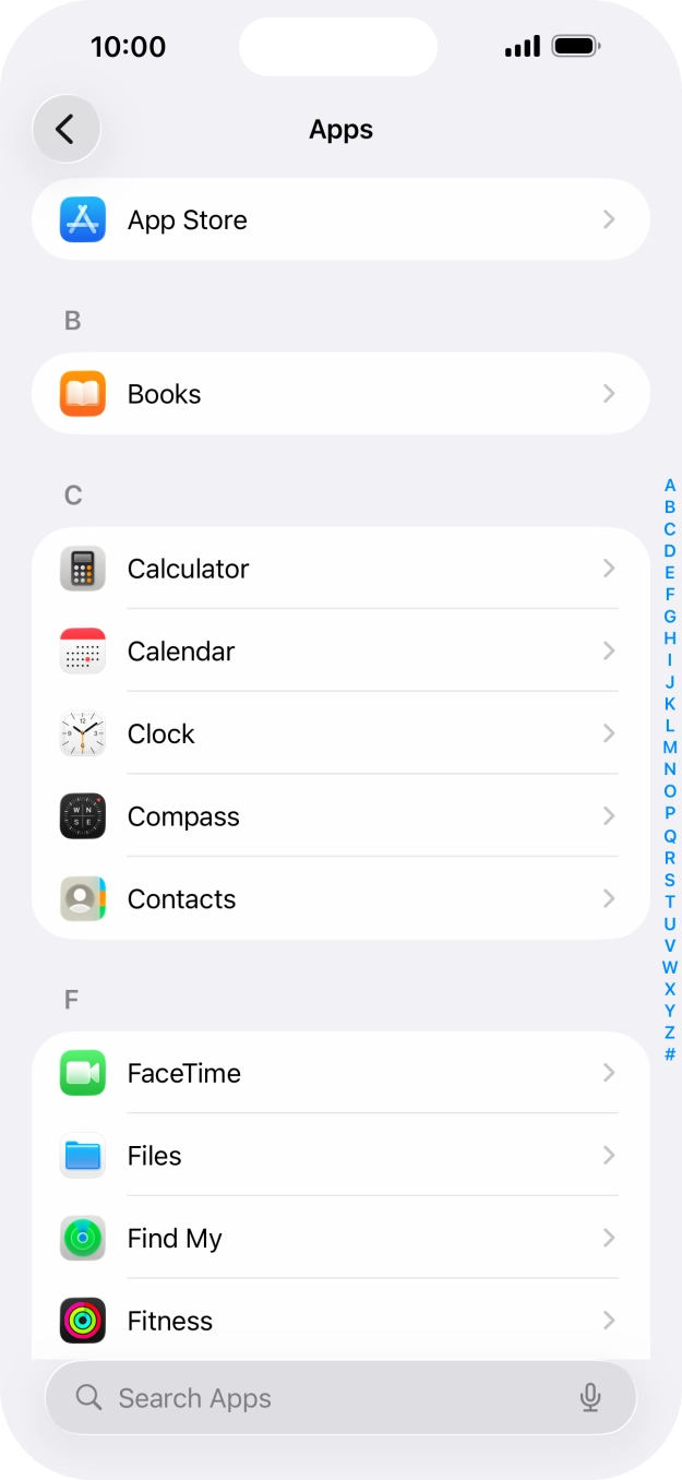 Press App Store.