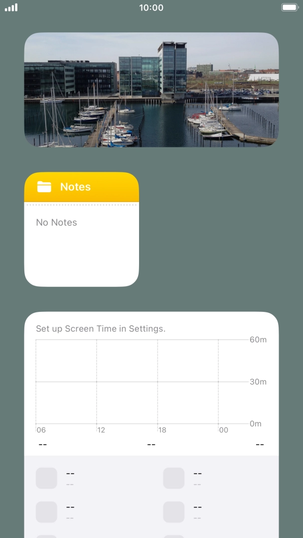 Press and hold the required Widget Stack. Press and hold the required Widget Stack.