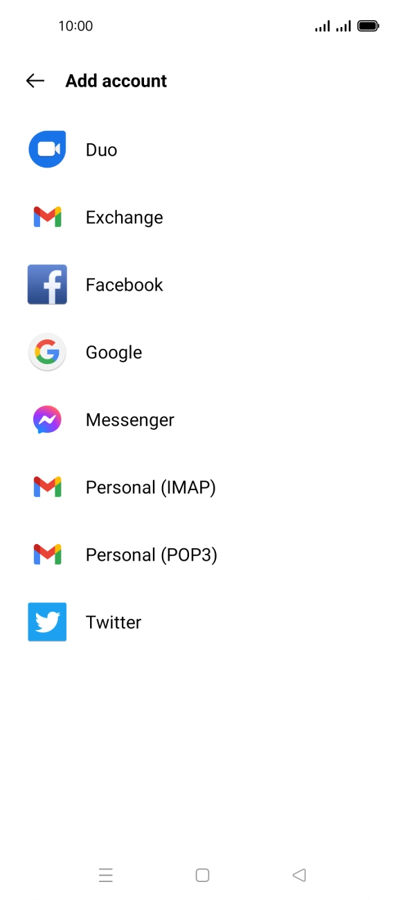 Press Google.