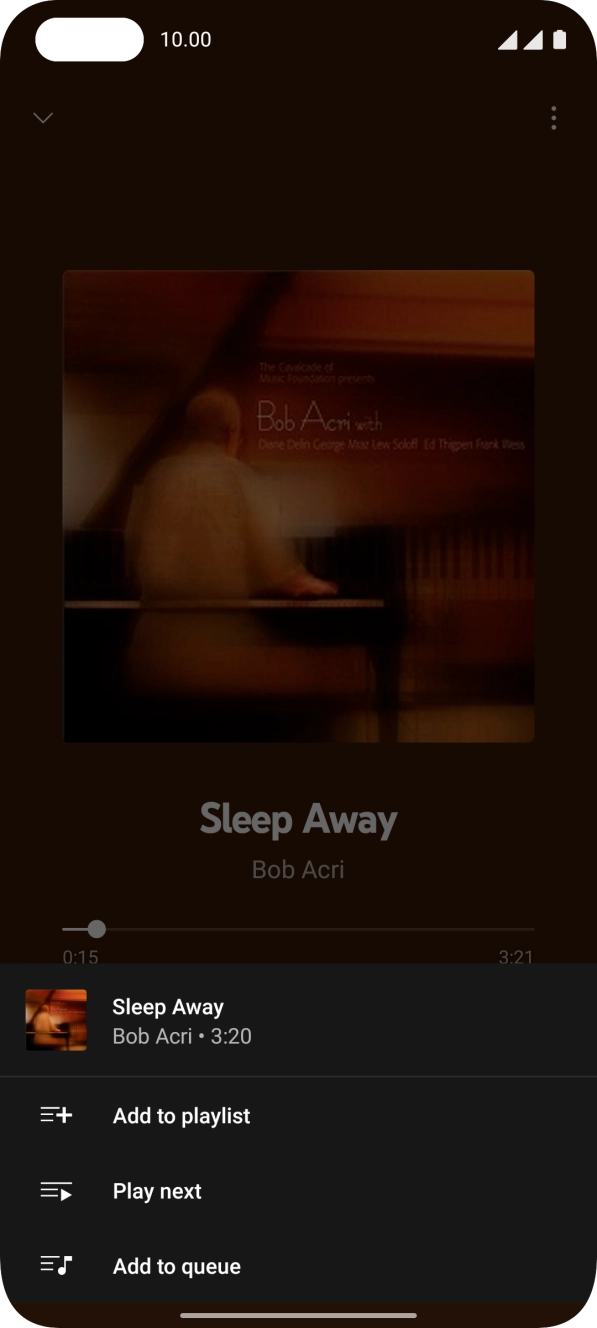Press Add to playlist. Press Add to playlist.