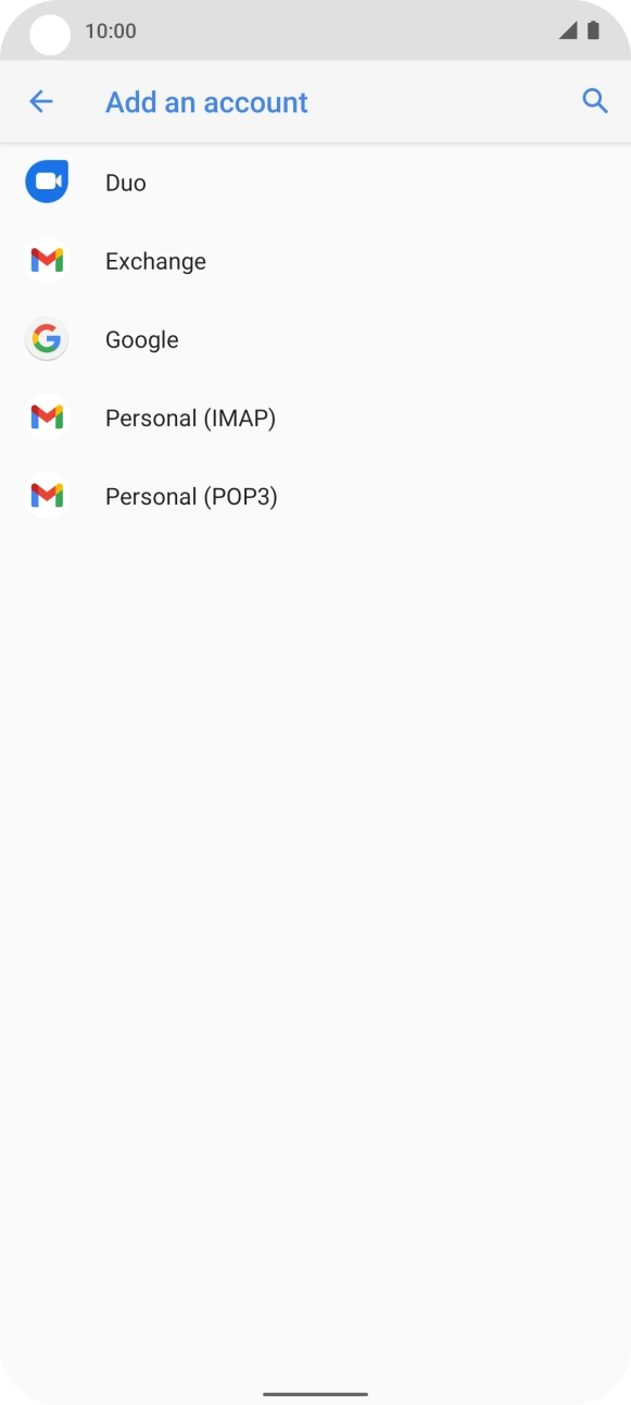 Press Google.