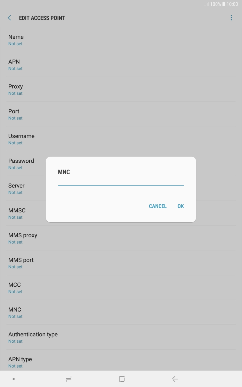 Key in 10 and press OK. Key in 10 and press OK.