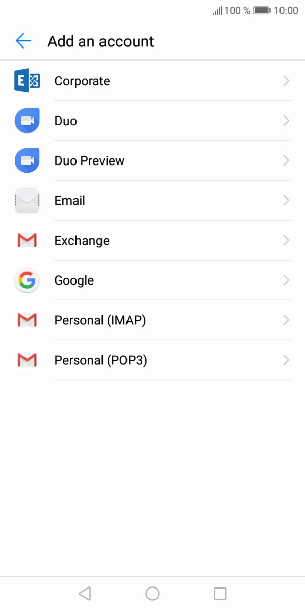 Press Google.