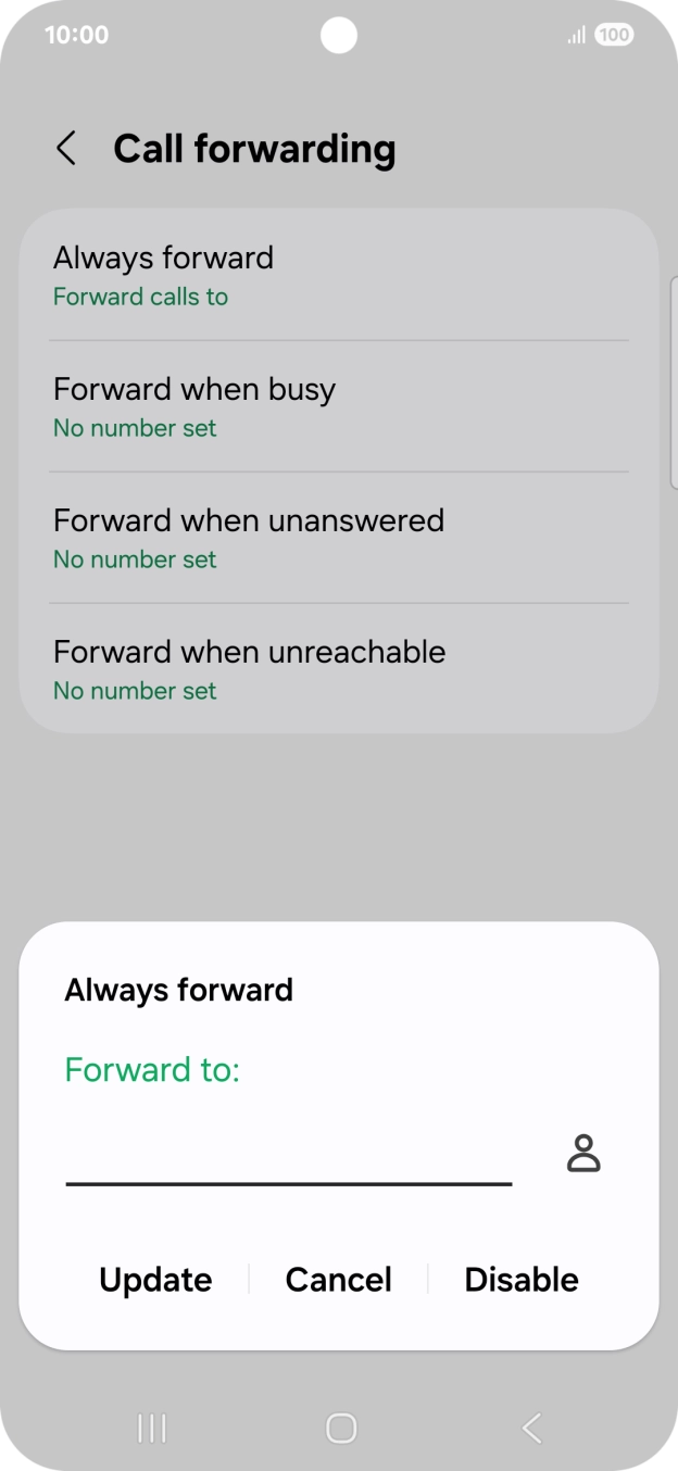 Press Disable.