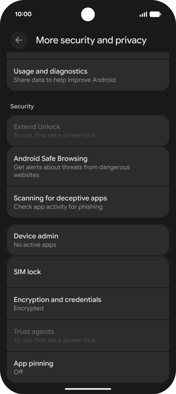 Press SIM lock.