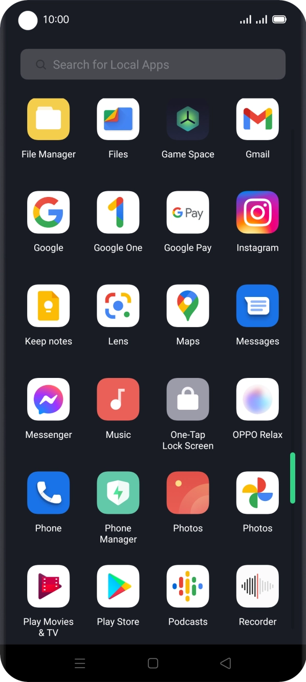Press Play Store.