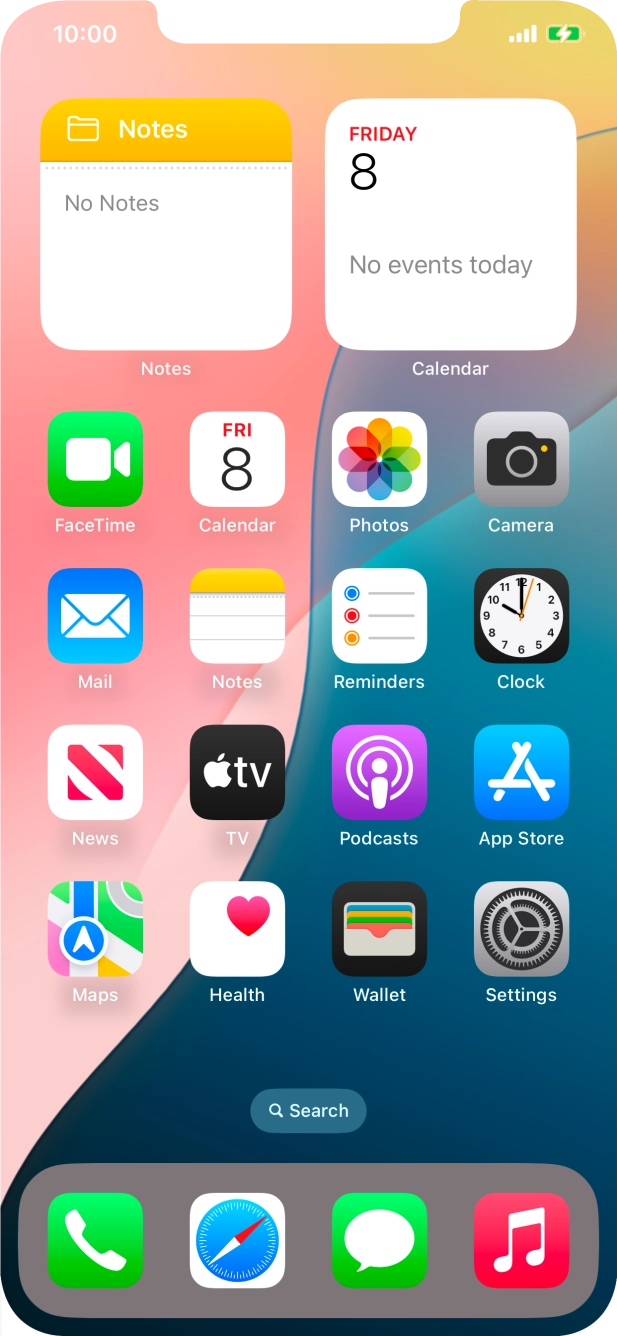 When the battery charging icon is displayed, charging is in progress.