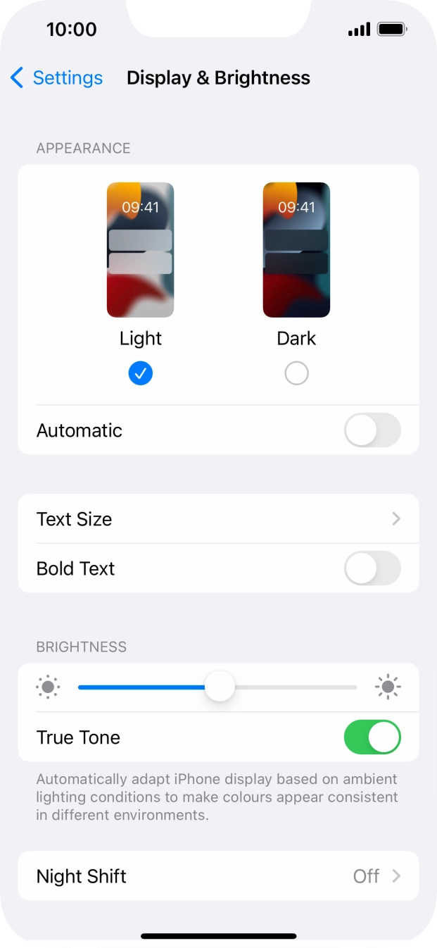 Press Dark. Press Dark.
