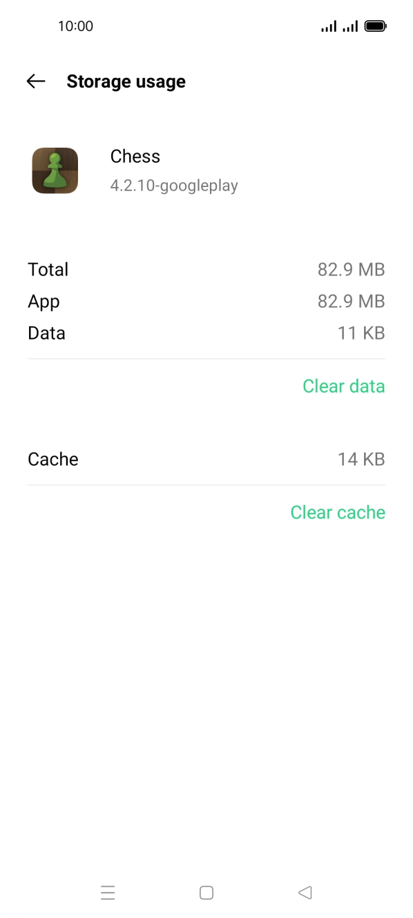 Press Clear cache.