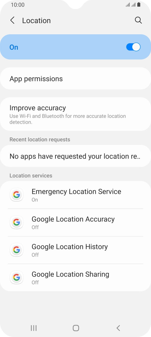 Press App permissions. Press App permissions.