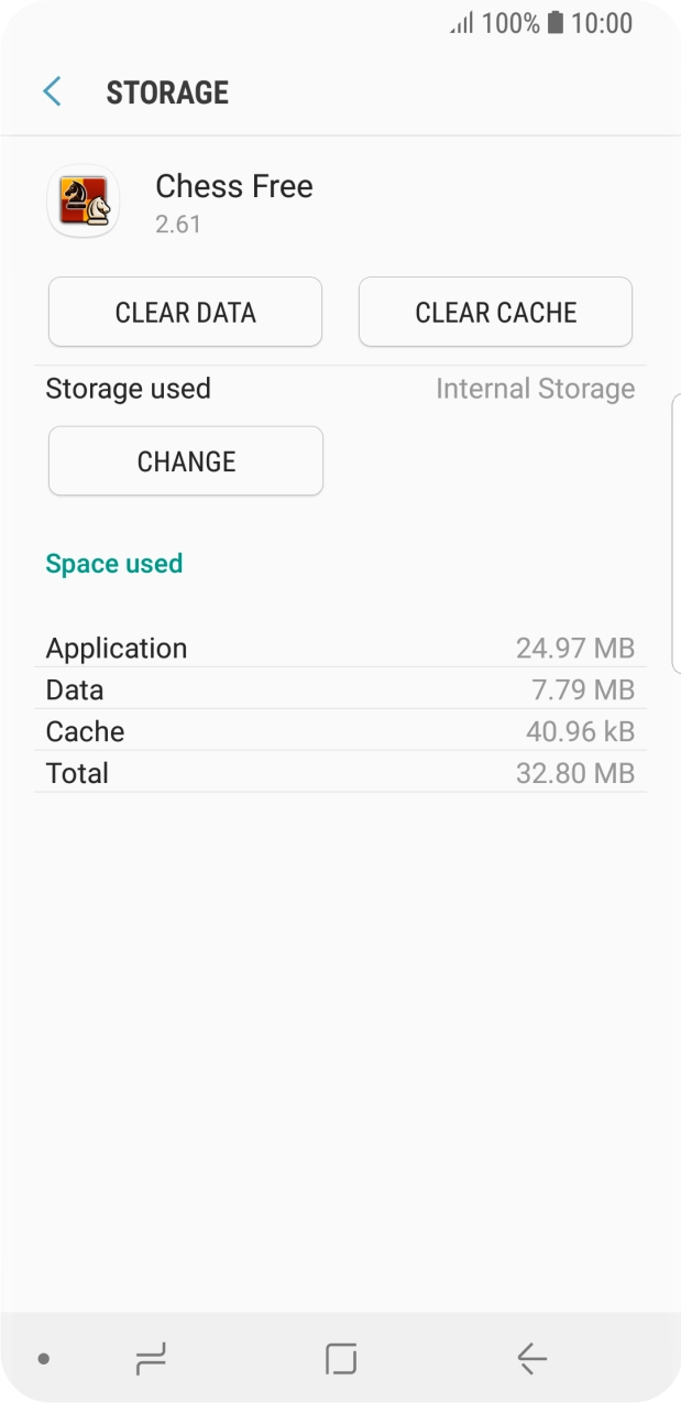 Press CLEAR CACHE.