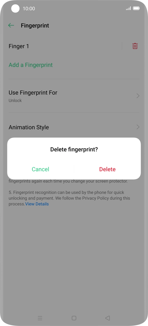 Press Delete. Press Delete.