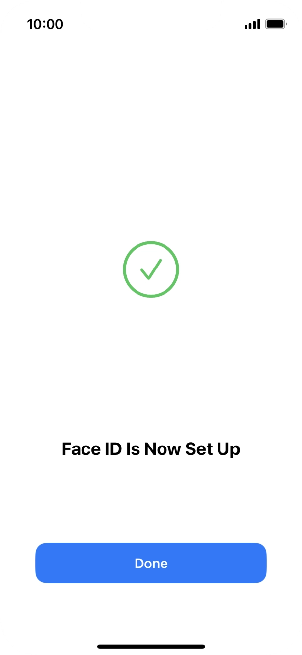 Press Done. If you haven't previously selected a phone lock code, key in a code of your own choice twice.
