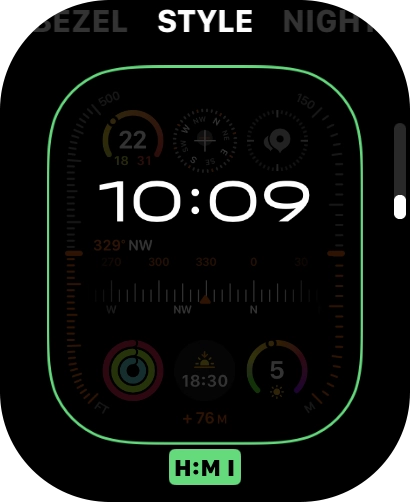 Press the Digital Crown twice to return to the home screen.