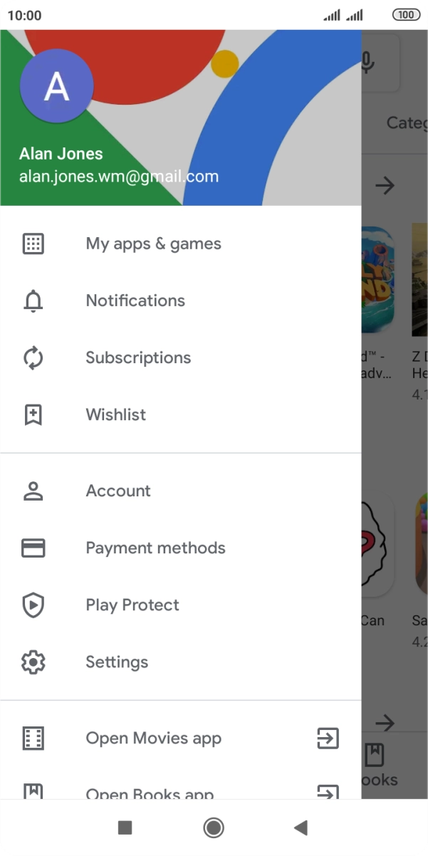 Press My apps & games.
