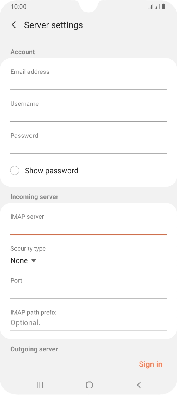 Press the drop down list below 'Security type'.
