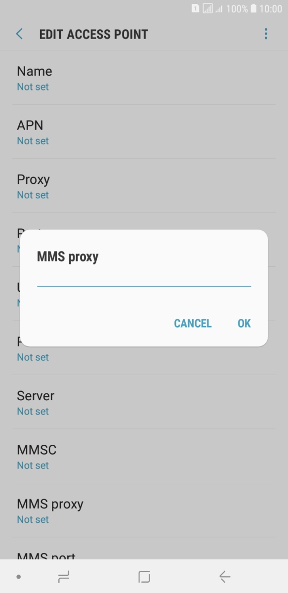 Key in 82.132.254.1 and press OK. Key in 82.132.254.1 and press OK.