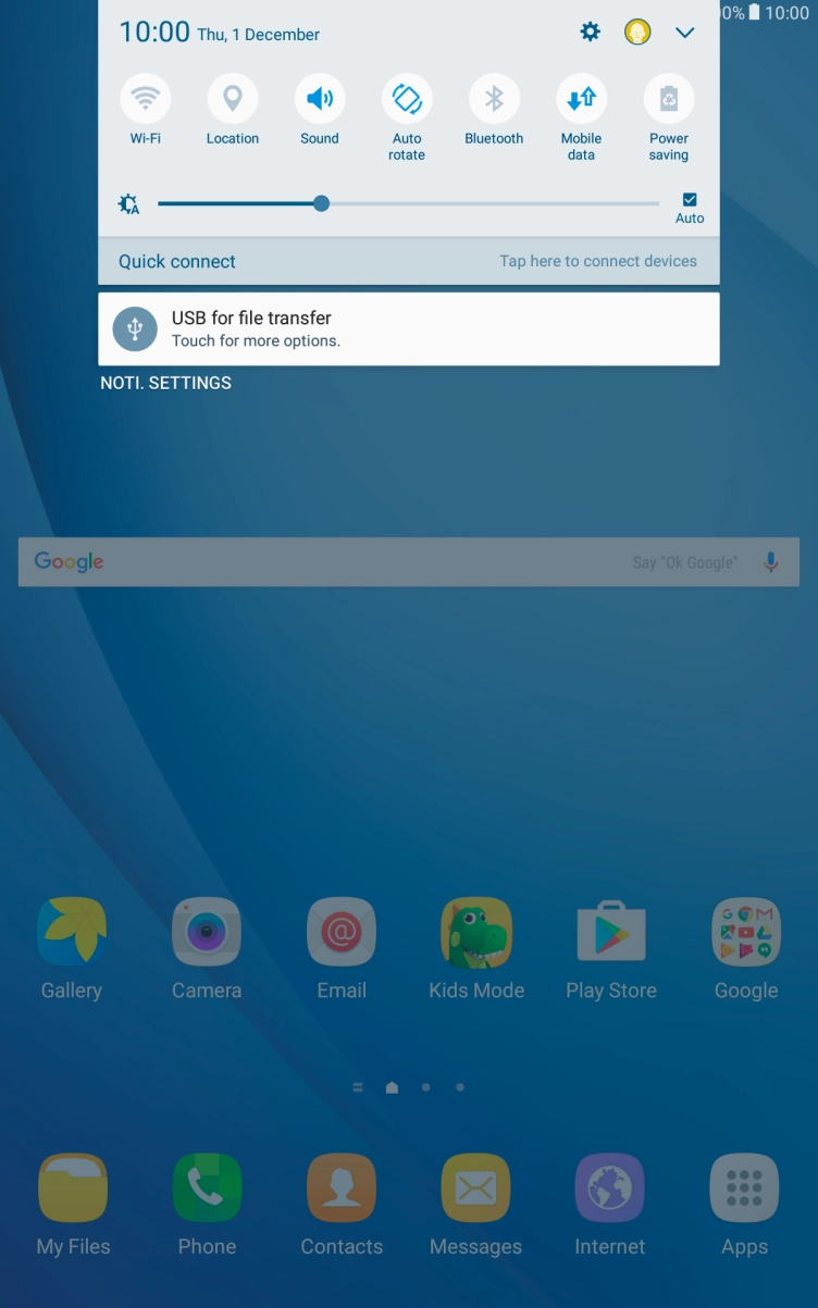 Press the settings icon. Press the settings icon.
