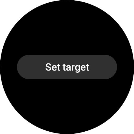 Press Set target.