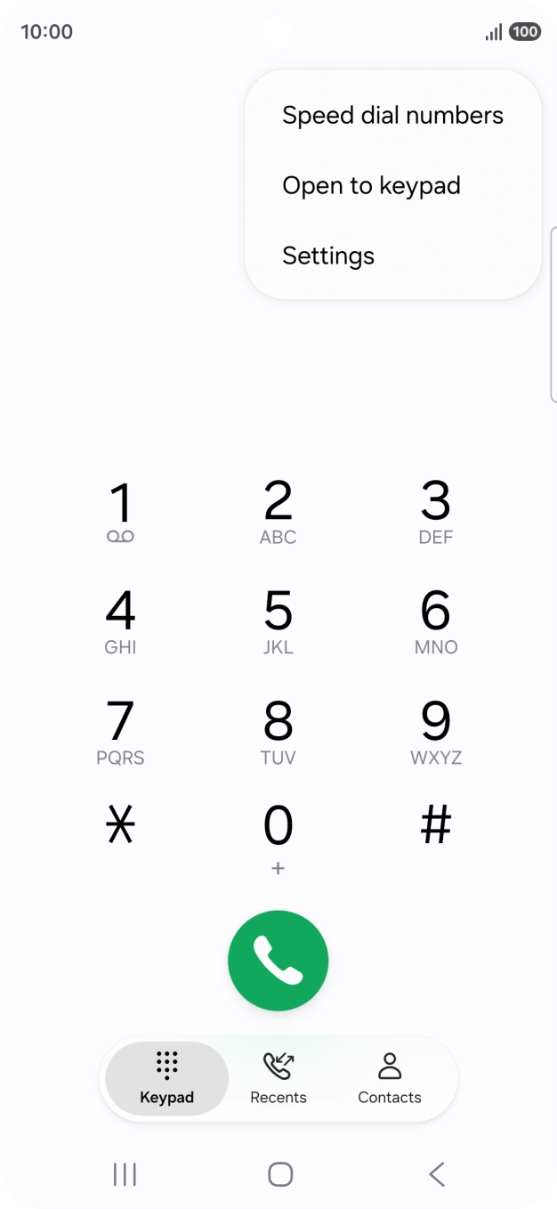 Press Settings.