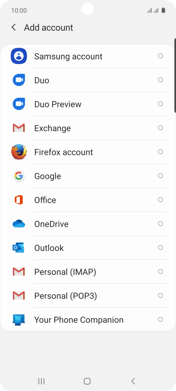 Press Google.