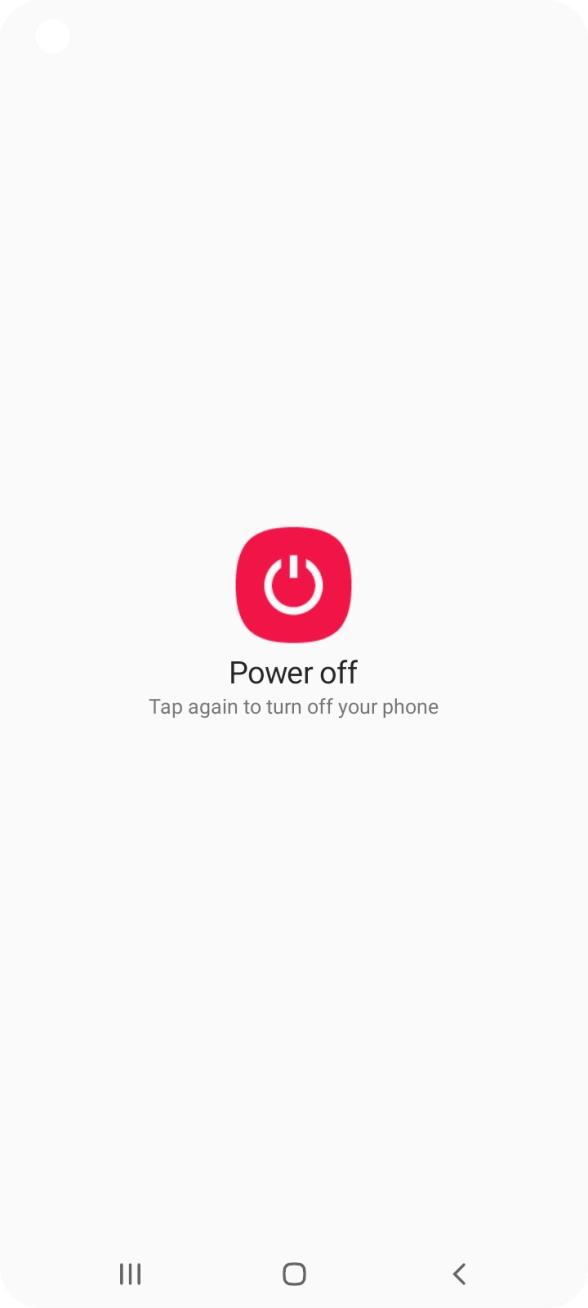 Press Power off.
