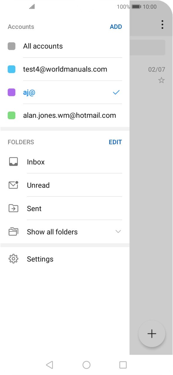 Press Settings.