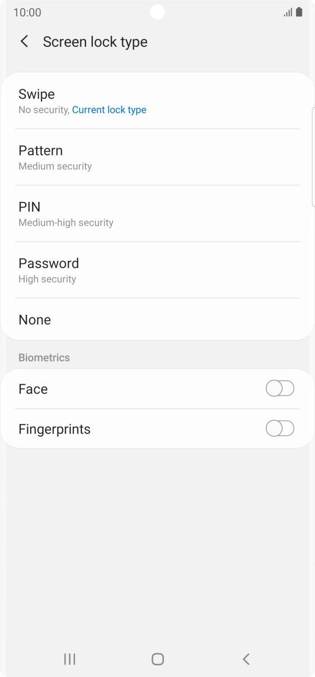 Press Fingerprints. Press Fingerprints.