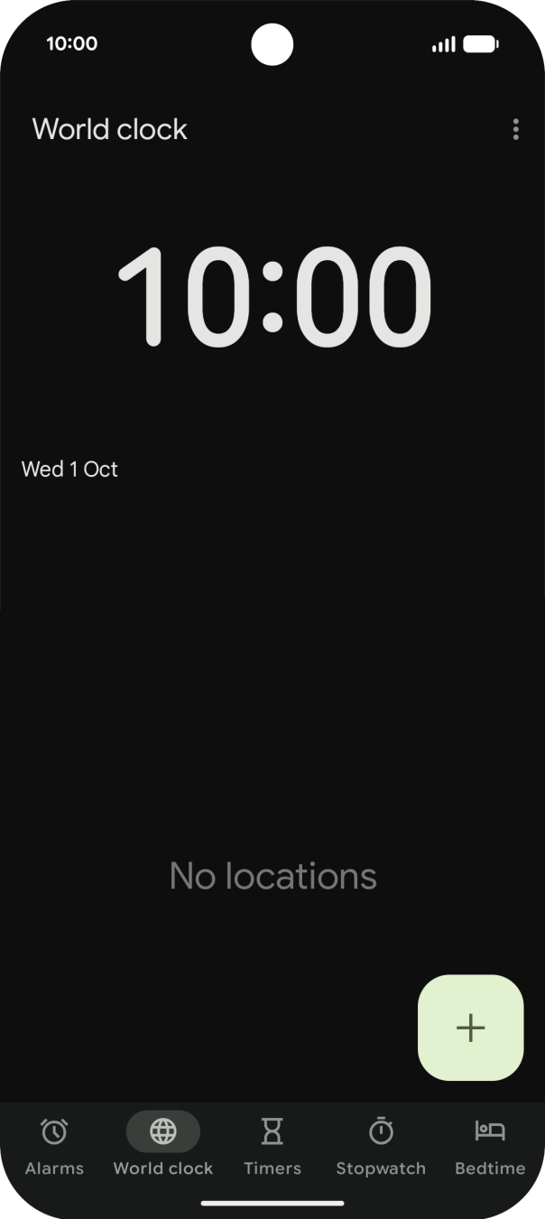 Press Alarms.