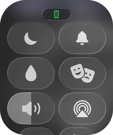 Press the theater mode icon to turn the function on or off. Press the theater mode icon to turn the function on or off.