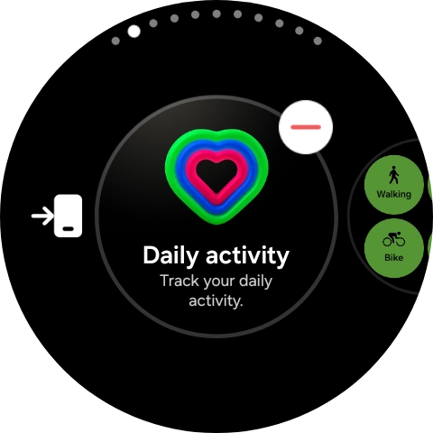 Press the remove widget icon.