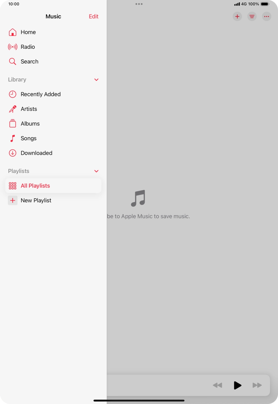 Press New Playlist.