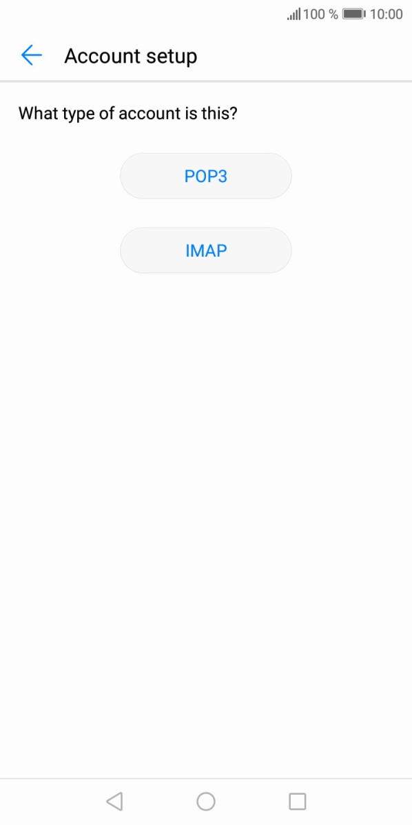 Press IMAP. Press IMAP.