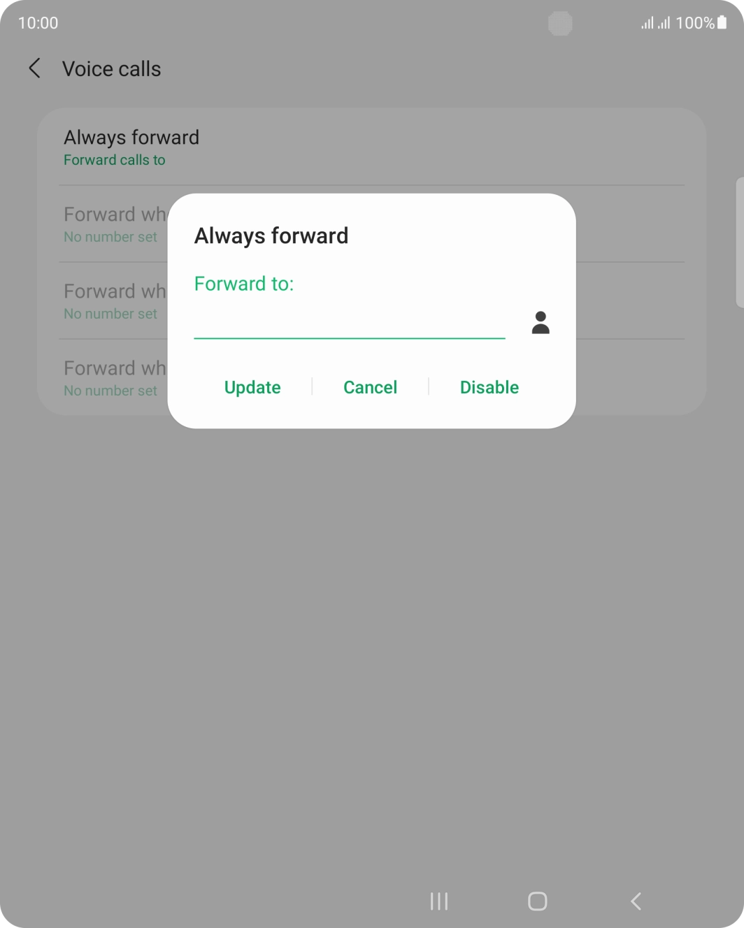Press Disable.
