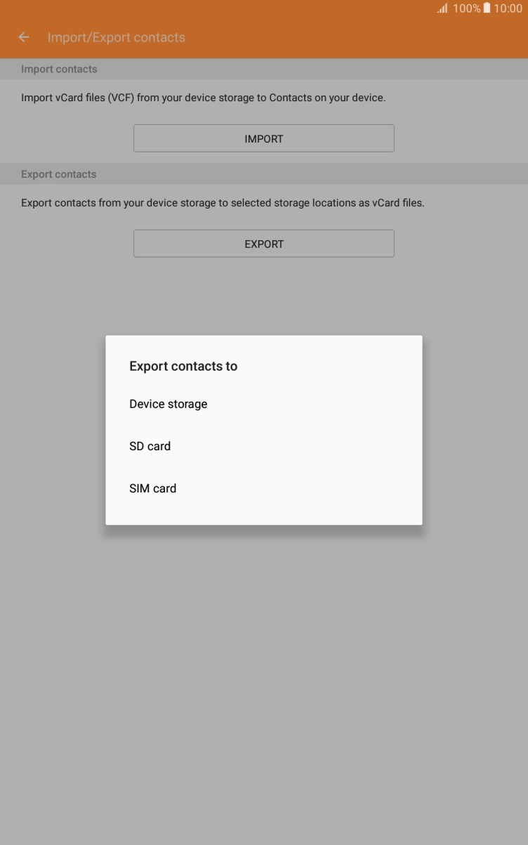 Press SIM card.