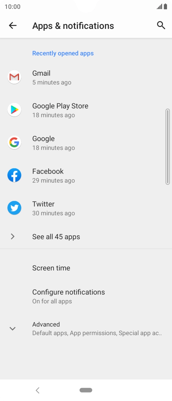 Press See all apps.