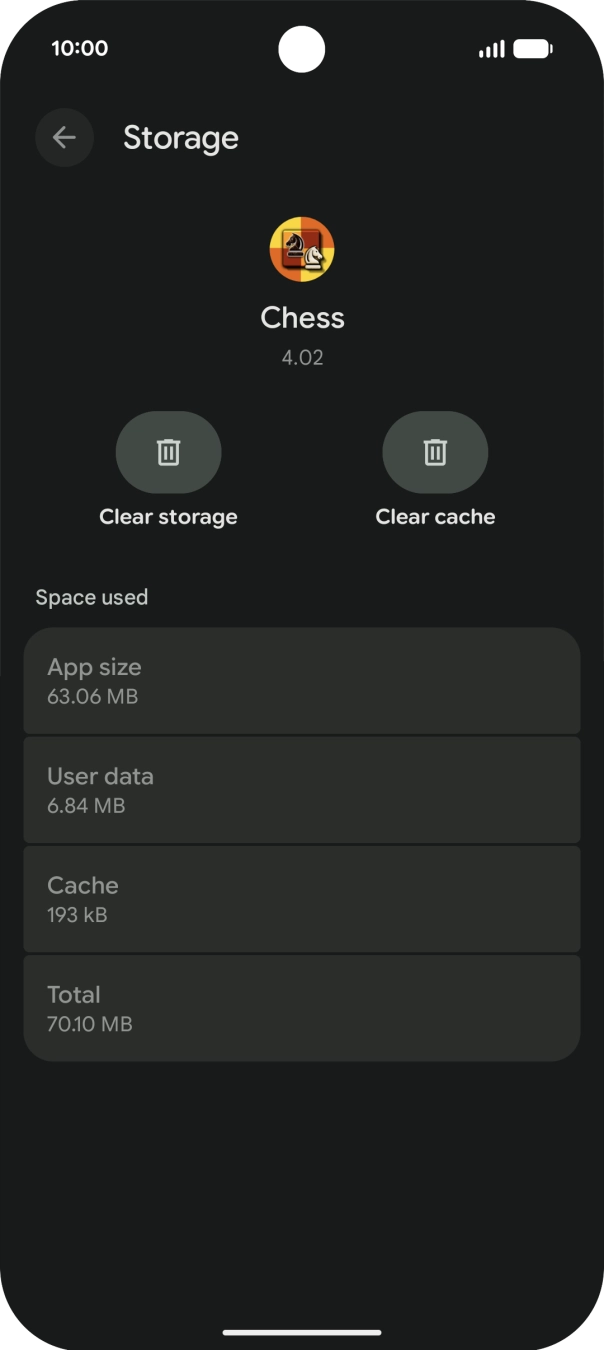 Press Clear cache.