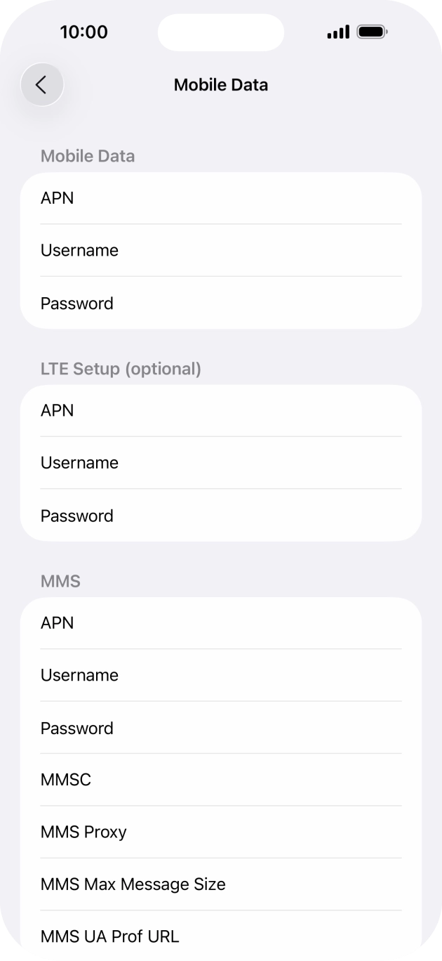 Press APN and key in wap.o2.co.uk. Press APN and key in wap.o2.co.uk.