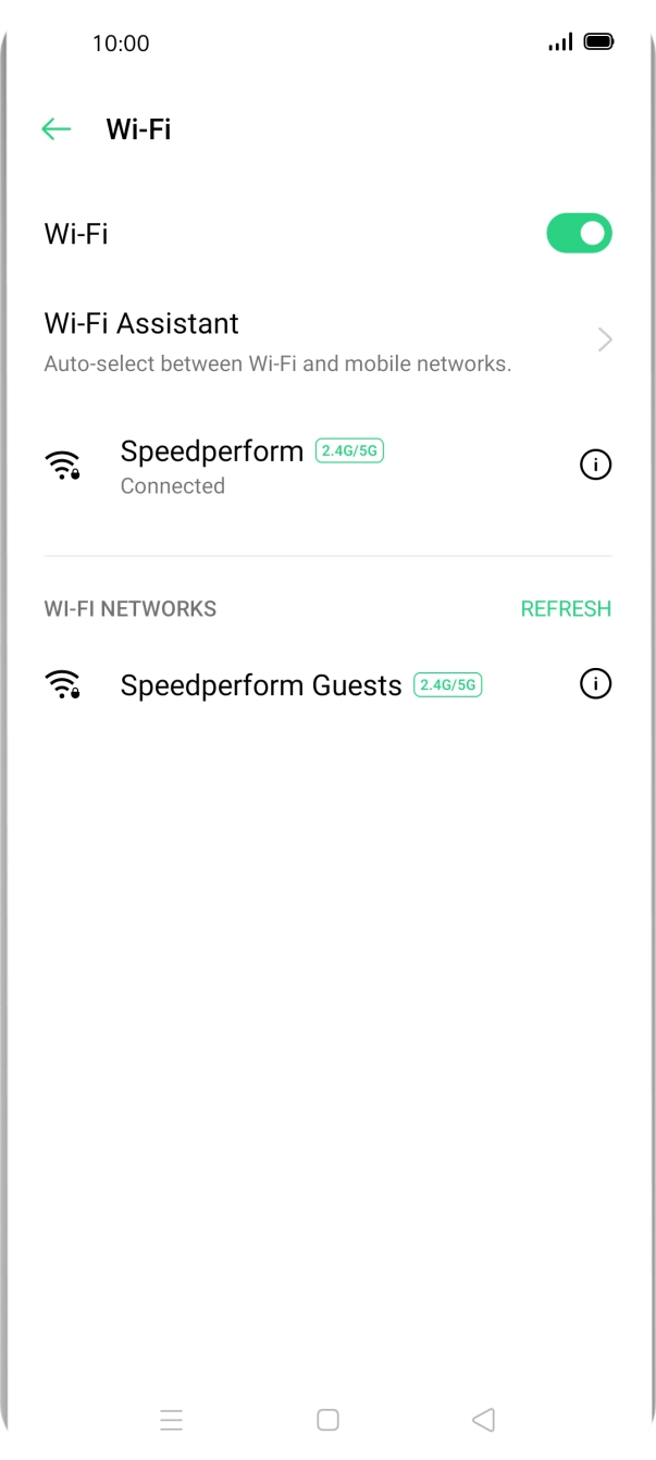 Press the Home key to return to the home screen.
