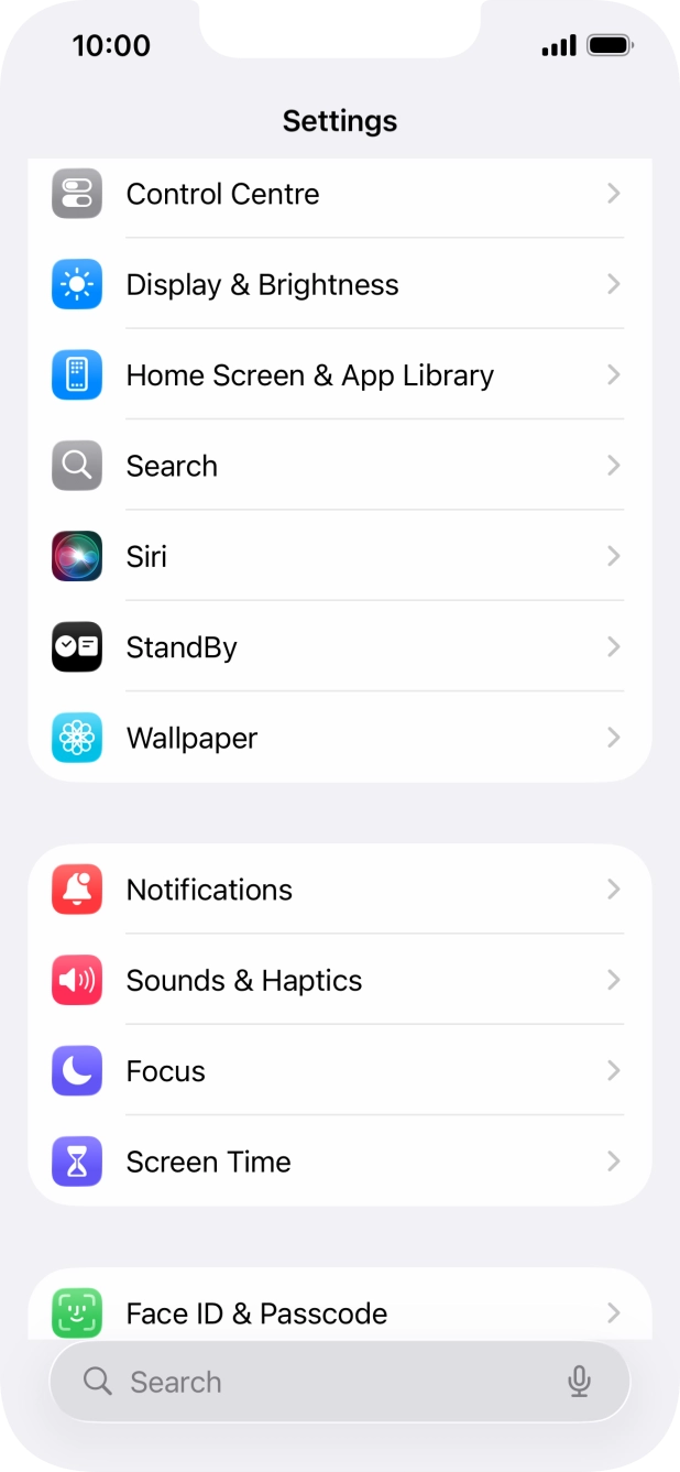 Press Display & Brightness. Press Display & Brightness.