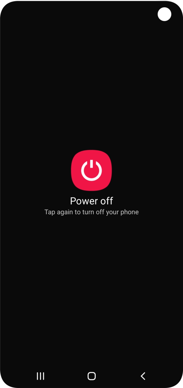 Press Power off.