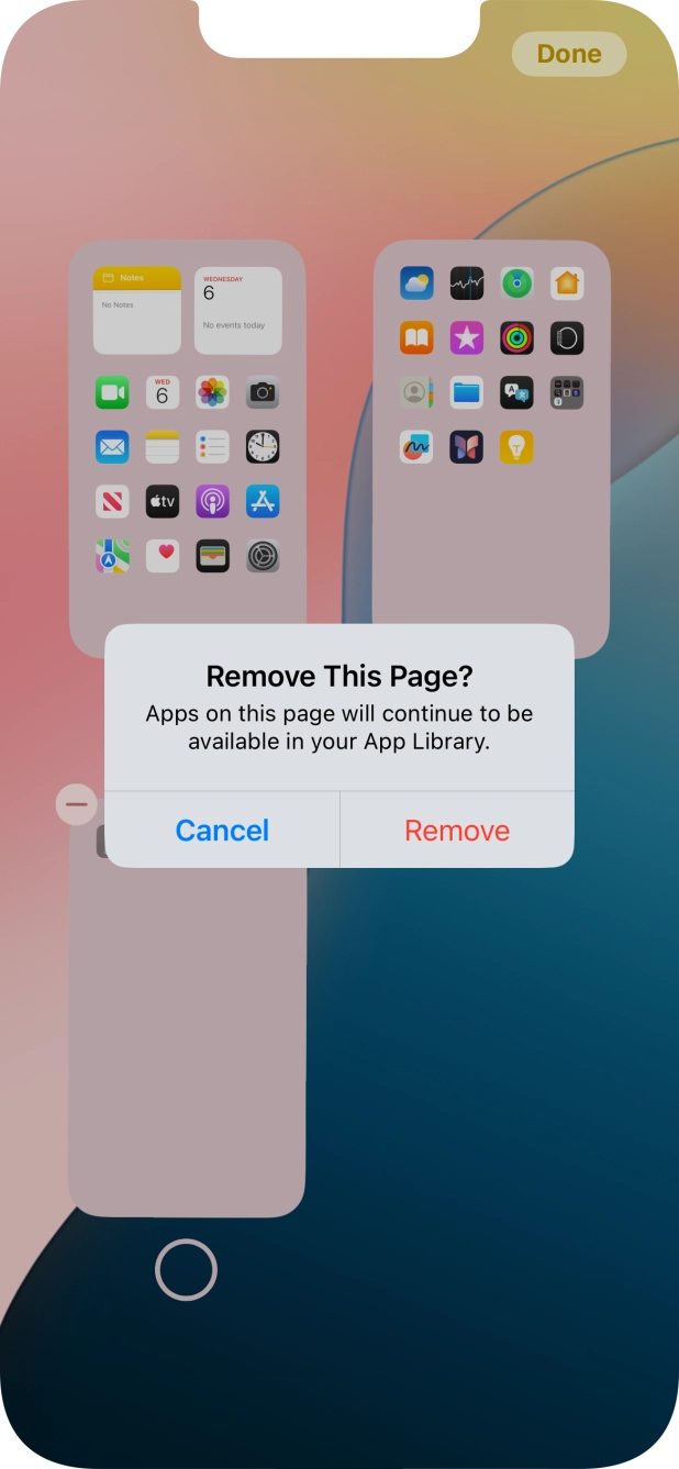 Press Remove.