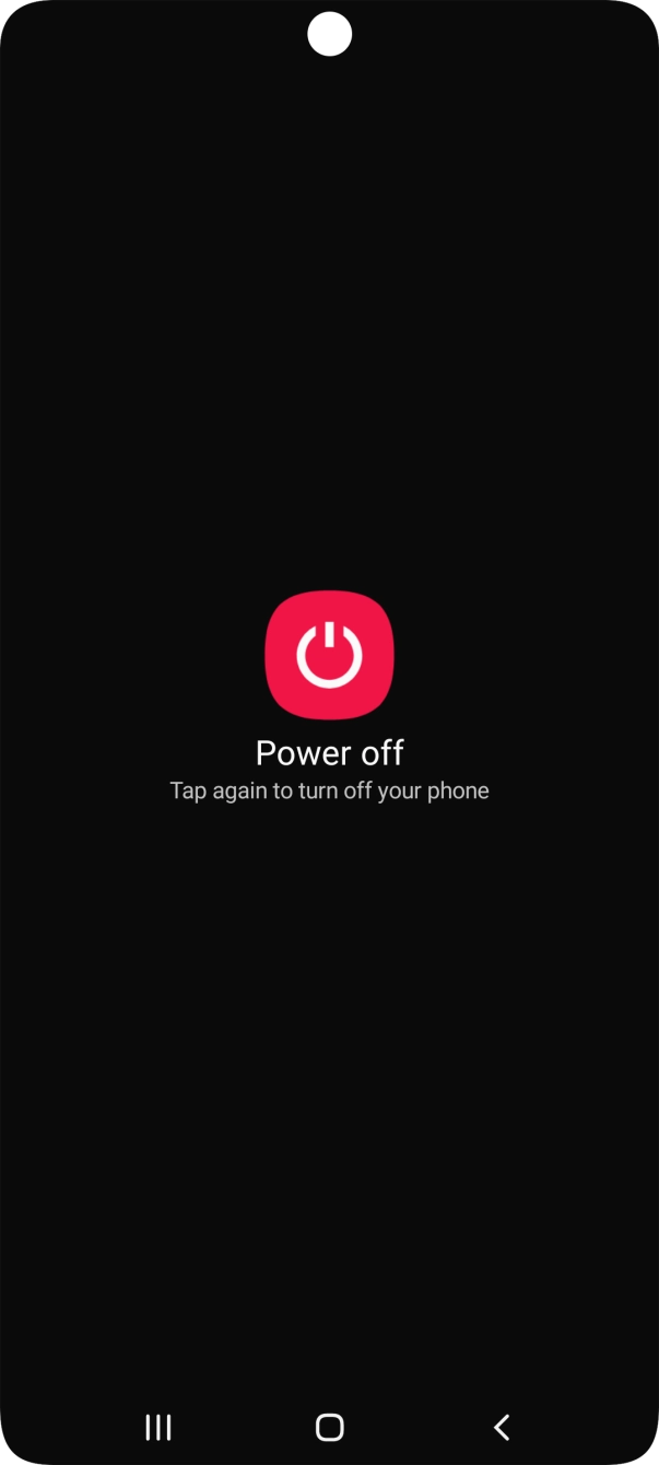 Press Power off.