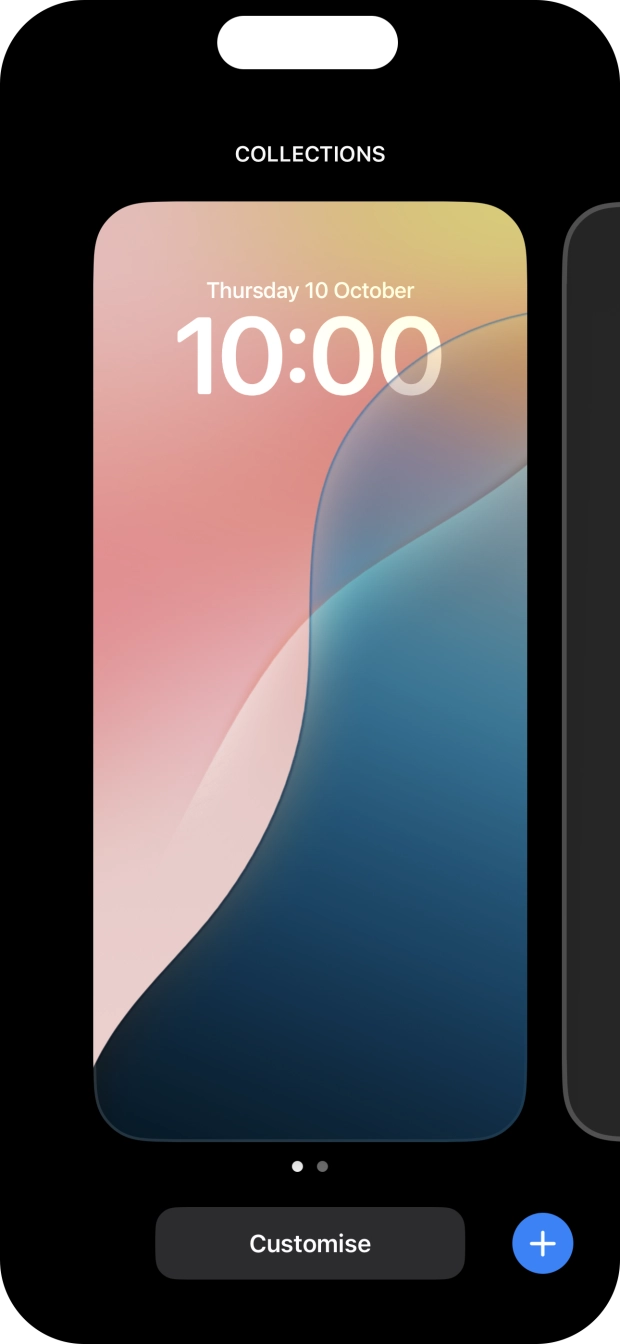 Press the add icon. Press the add icon.